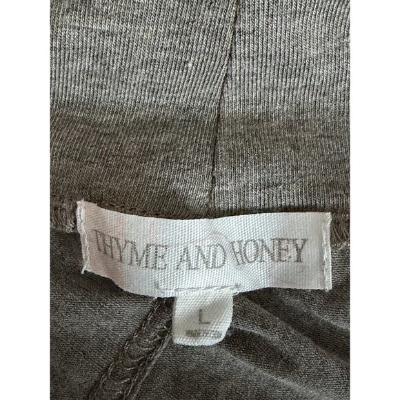 Thyme & Honey Boho Convertible Maxi Dress Skirt Womens Size Large Taupe Stretch - Picture 7 of 12